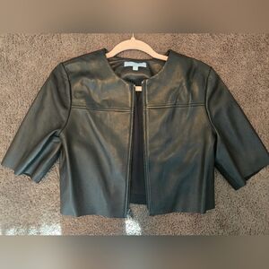ANTONIO MELANI Black Leather Jacket